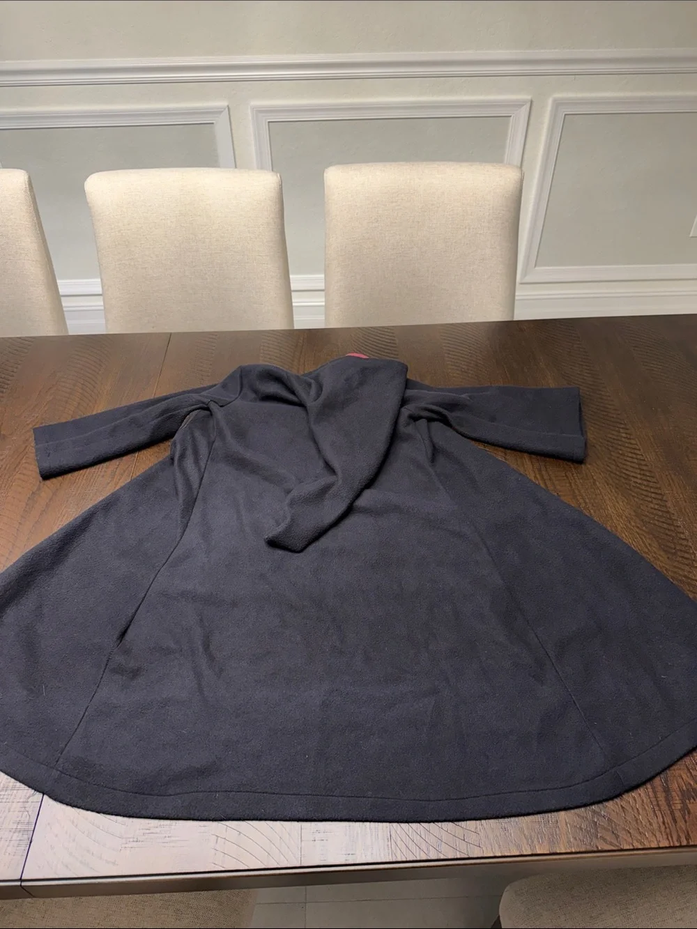 Kids Hooded Coat with Red Lining and Crest Patch